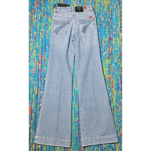 NWT 7 For All Mankind Modern Dojo Luxe Vintage Oceanstone Womens 28 x 34 - Picture 3 of 9